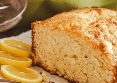 Gâteau au citron et lentilles corail