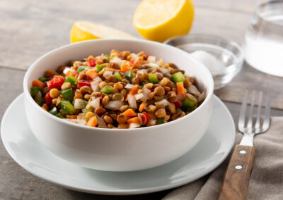 Salade de fruits aux lentilles