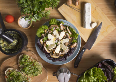 Salade de champignons à la grecque