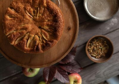 Gâteau invisible pomme cannelle