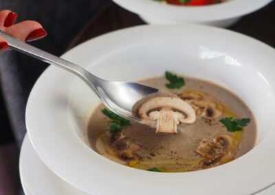 Salade de champignons à la grecque