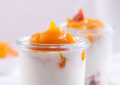 Verrine fromage blanc clémentine spéculoos
